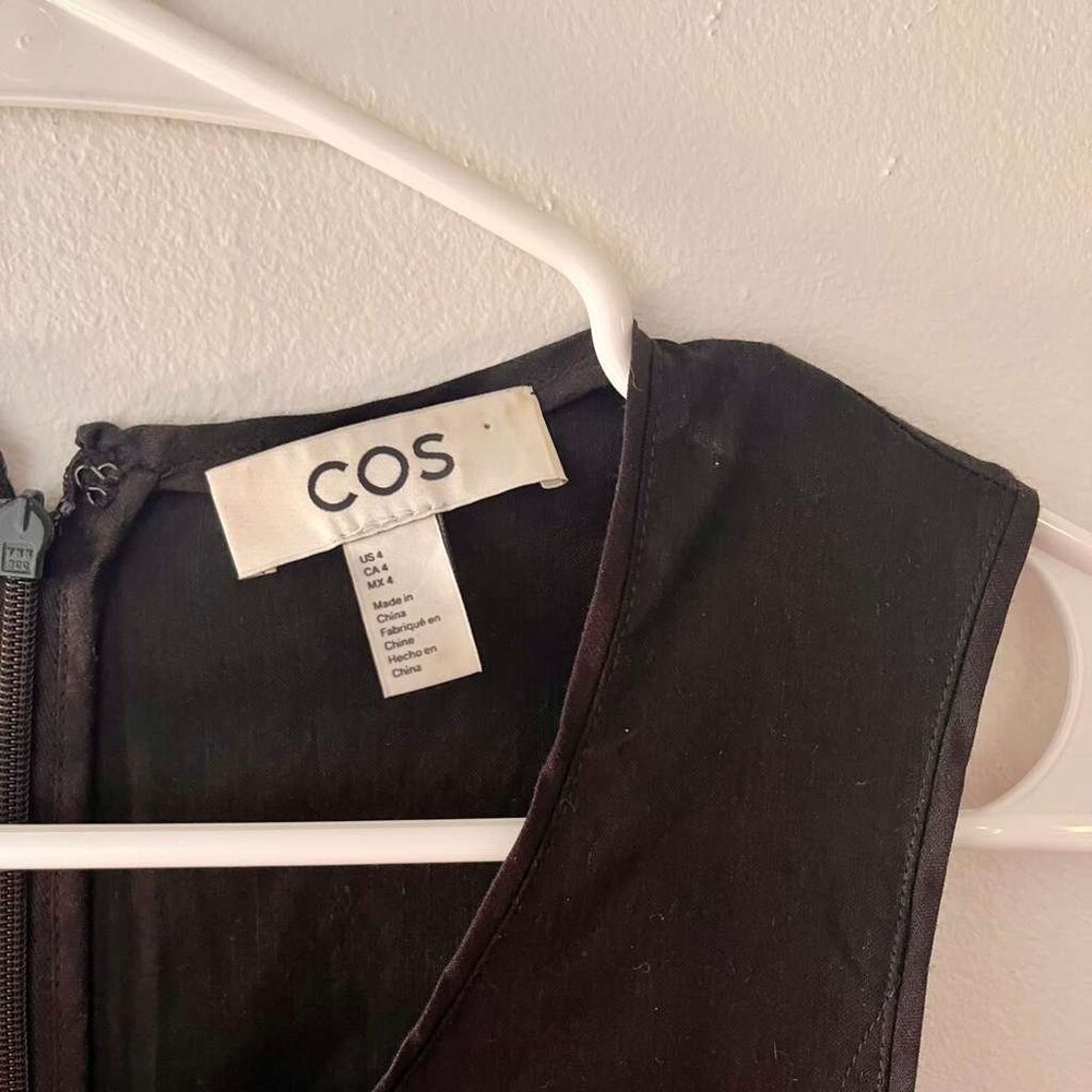 COS Dropped-Waist Maxi Dress Sz 4 - Picture 3 of 3